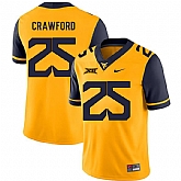 West Virginia Mountaineers 25 Justin Crawford Gold College Football Jerseys Dzhi,baseball caps,new era cap wholesale,wholesale hats